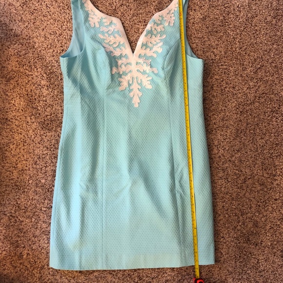 Lilly Pulitzer Gabby Shift Dress Seasalt Blue 12 - Picture 6 of 8